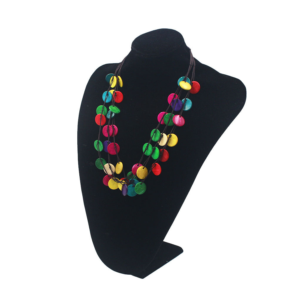 Bohemian Style Multi-Layer Colorful Bead Necklace