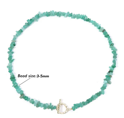 Natural Stone Bead Necklace