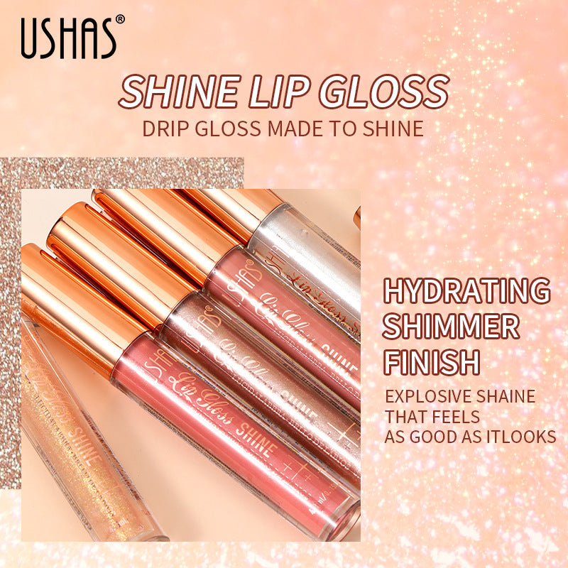 USHAS Cross-Border Hot Selling Shimmer Lip Gloss