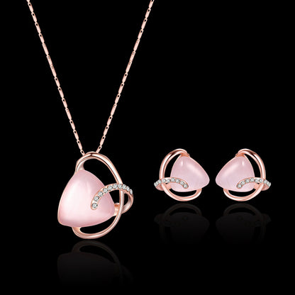 Fashionable Necklace and Earring Set for Brides