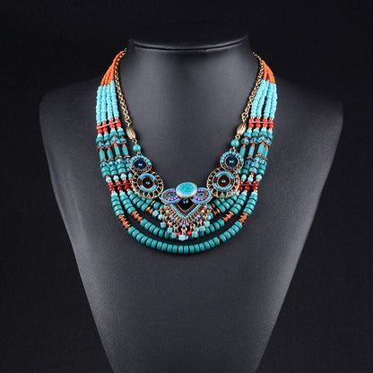 Fashionable Ethnic Style Statement Necklace - New 15 Styles