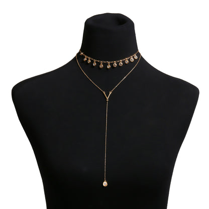 Fashionable Layered Pearl Pendant Necklace (2018)