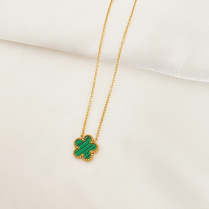Five-Leaf Flower Pendant Necklace, Earring & Bracelet Set for Women