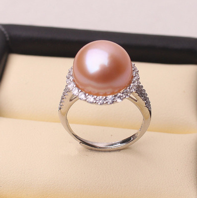 Natural Freshwater Pearl Ring for Women, S925 Silver